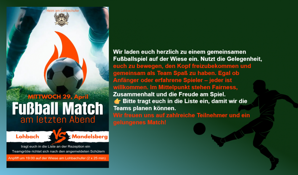 Fußball Lohbach vs Mandelsberg