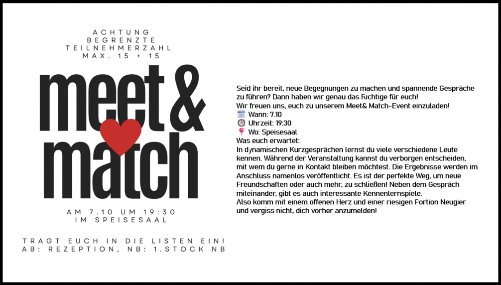 treffen und quatschen