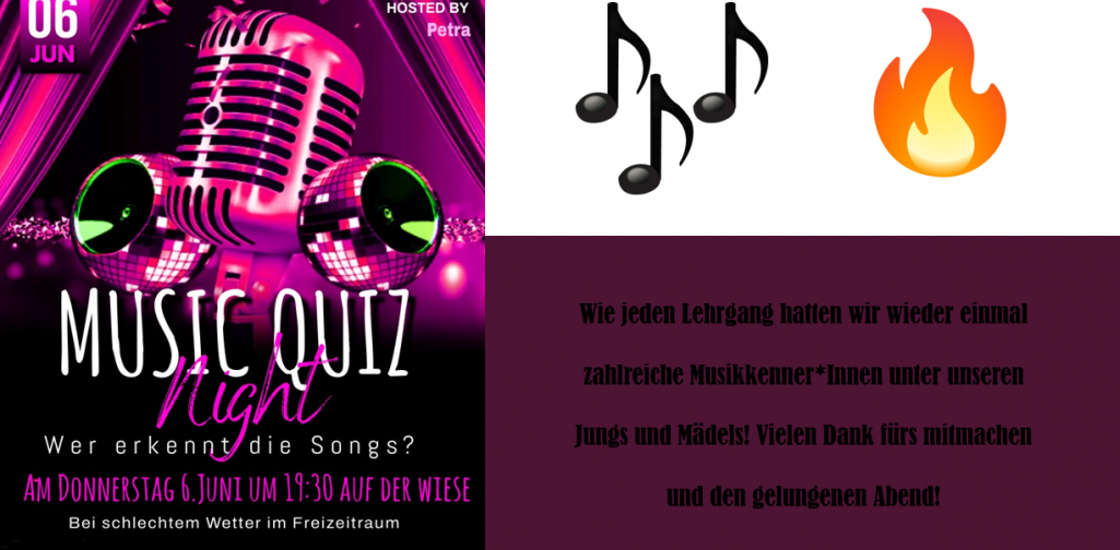 Plakat music quiz
